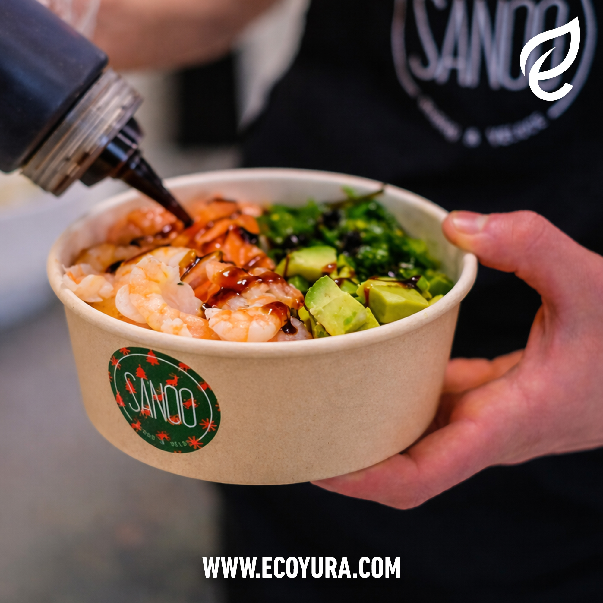 Gallery image for BOWLS DE BAMBÚ 750 ML + TAPA PET.